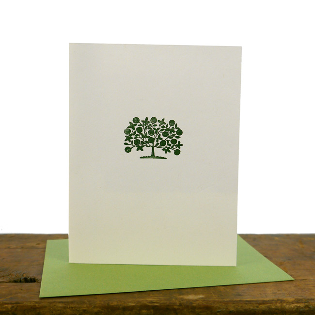 Tree of Life Letterpress Blank Card